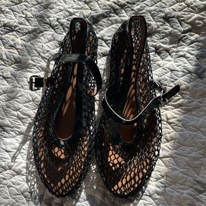 Black Mesh Women's Shoes